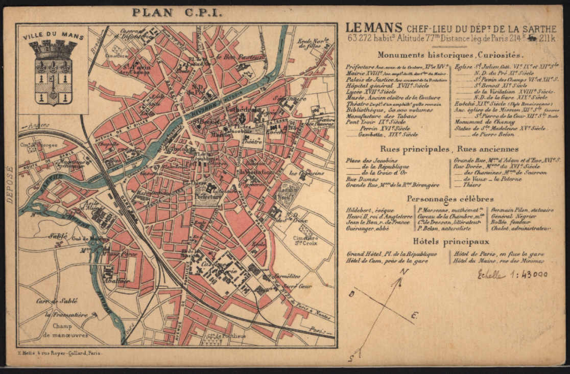 plan le mans 1900
